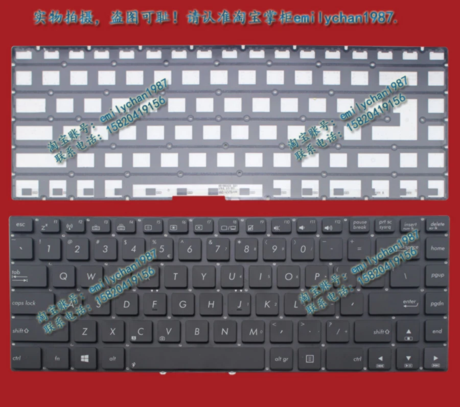 

New For Asus N46 N46VB N46VJ N46VM N46VZ Q400 Q400A Q400VC R401 R401JV Laptop Keyboard US version backlit Free Shipping