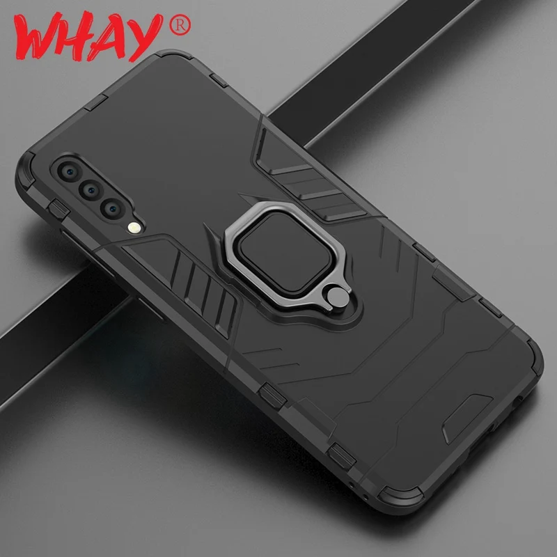Кольцевой чехол для Samsung Galaxy A50 A30 A20 M10 M20 M30 S10 S9 S8 Lite Plus J4 J6 Prime A7 A8 A9 2018|Бамперы| |