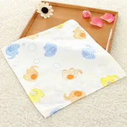 Маленький Детский носовой платок марлевые полотенца для кормления тряпочка для мытья для кормления новорожденных полотенце с принтом