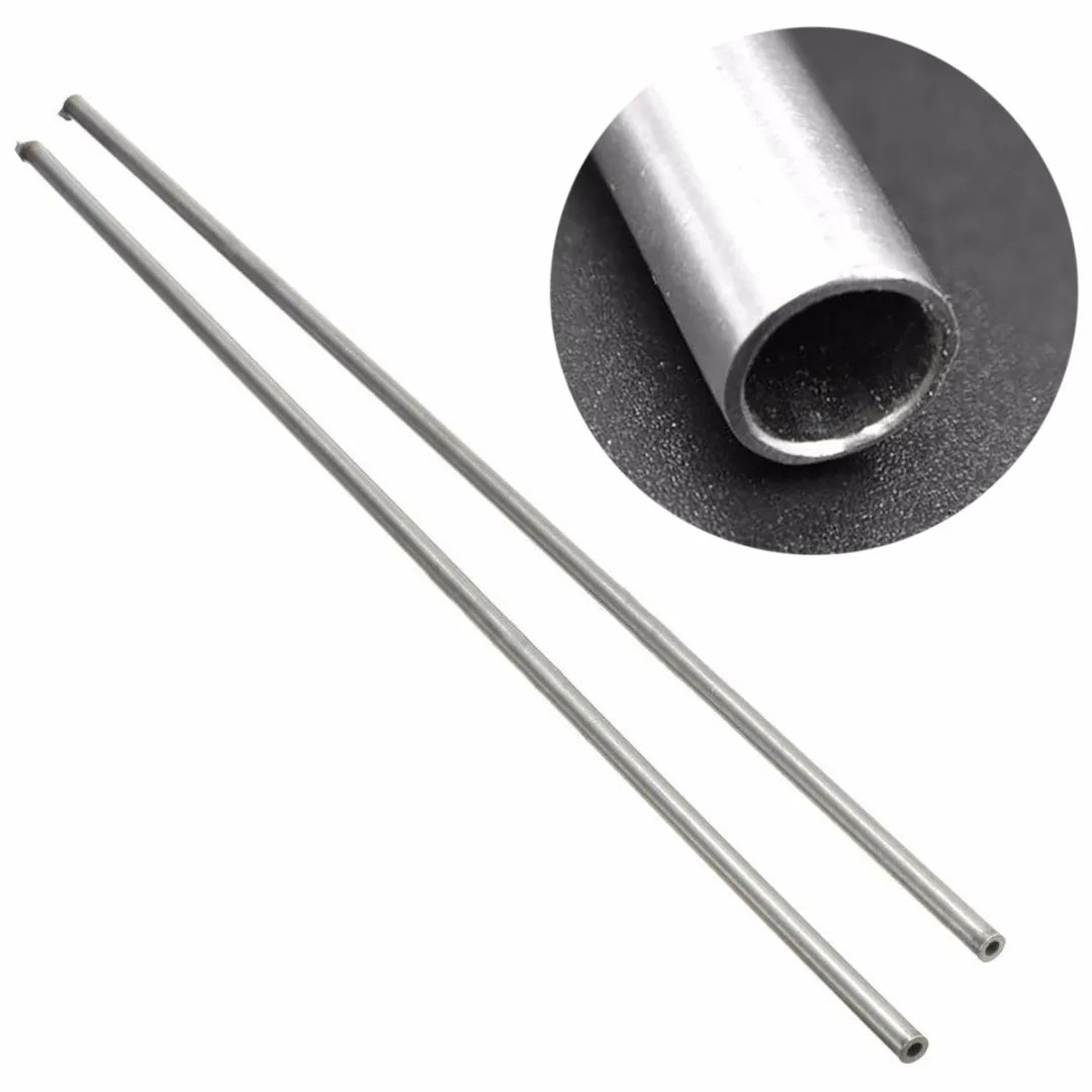 2pcs New 304 Stainless Steel Capillary Tube Tubing OD 5mm ID 3mm Length 500mm