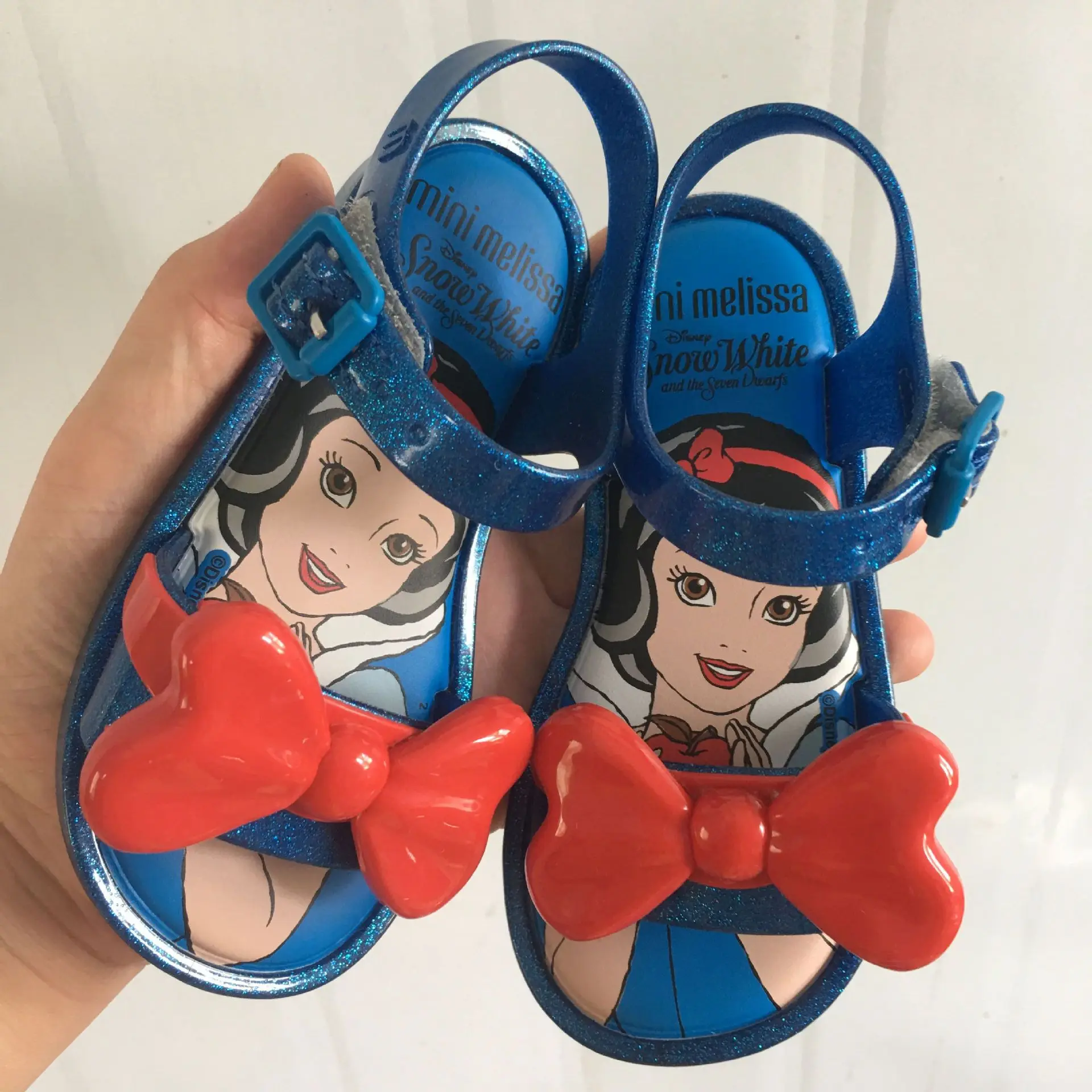 Сандалии для девочек новое платье принцессы пластмассовые прозрачные сандалии Белоснежка сандалии для девочек модная обувь