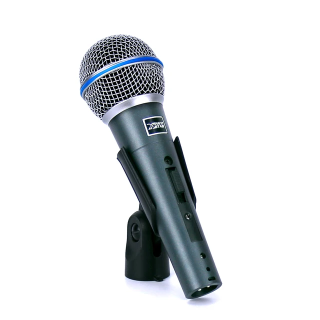 Microphone Wired Dynamic Cardioid Handheld Mic For Karaoke Singing Home Outdoor Stage Speechblack