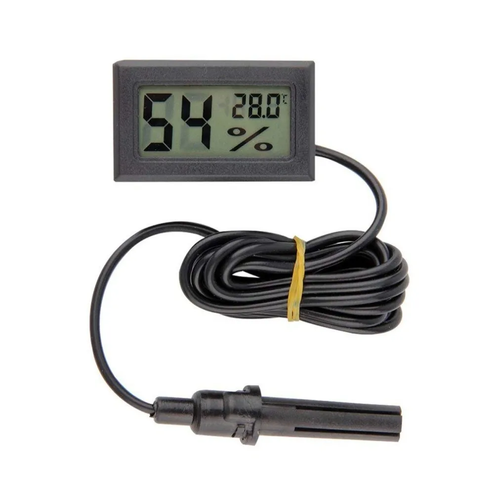 Mini LCD Digital Thermometer Hygrometer Temperature Indoor Convenient Sensor Humidity Meter Gauge Devices Cable | Инструменты