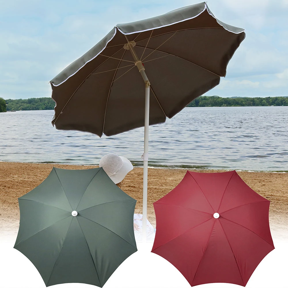 

Sunnydaze Steel 5 Foot Beach Umbrella with Tilt Function, Color Options Available