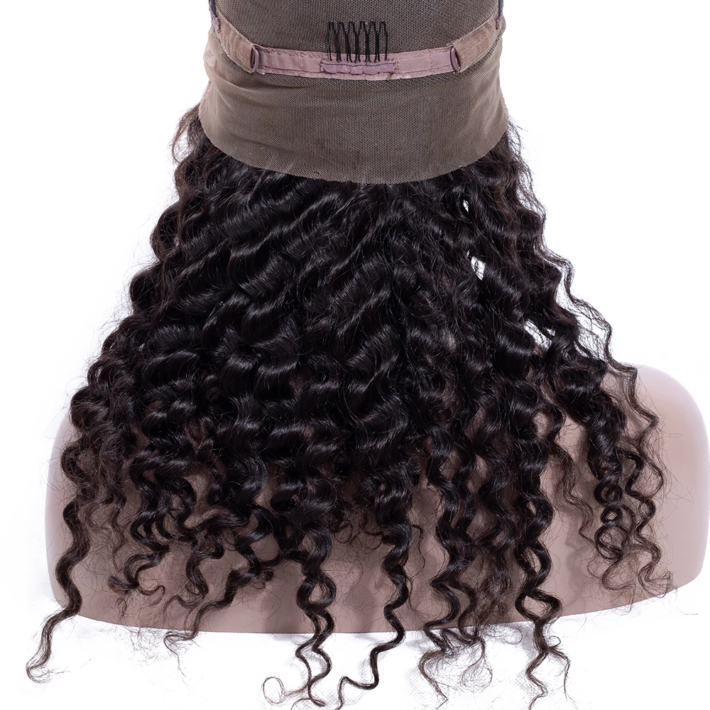 Парики из натуральных волос с глубоким волнистым кружевом, бразильские волосы remy, Короткие парики Bob для женщин, 360 парик из натуральных волос