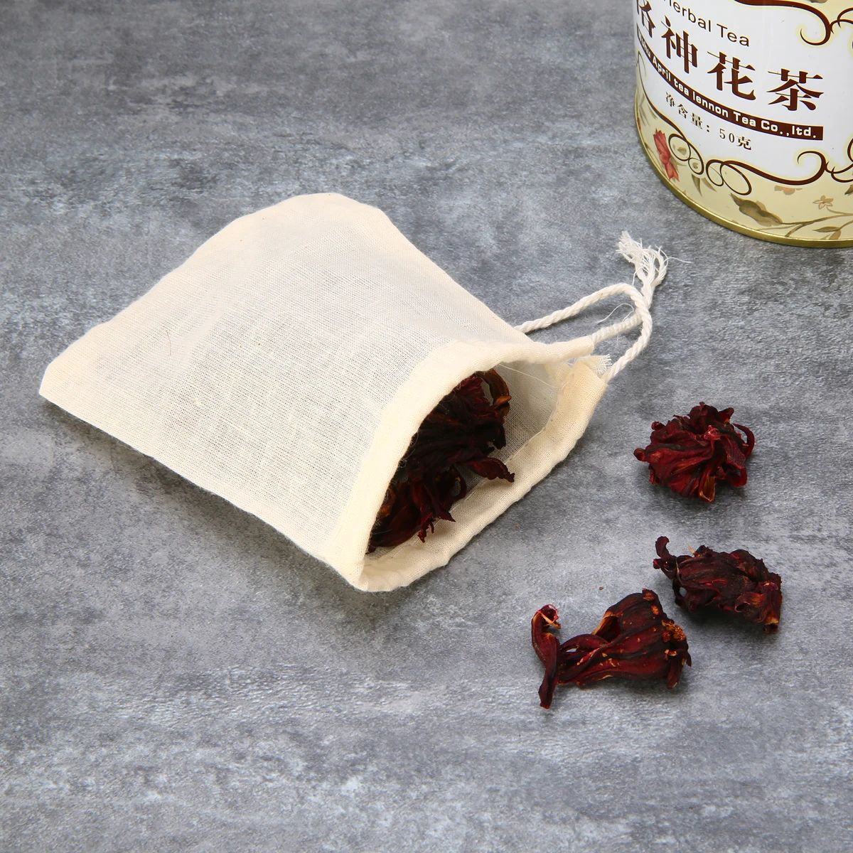 

10pcs White Cotton Tea Filter Bag Tea Spice Food Separate Bundle pocket Muslin Drawstring Strainer Kitchen FilterTool 8 x 10cm