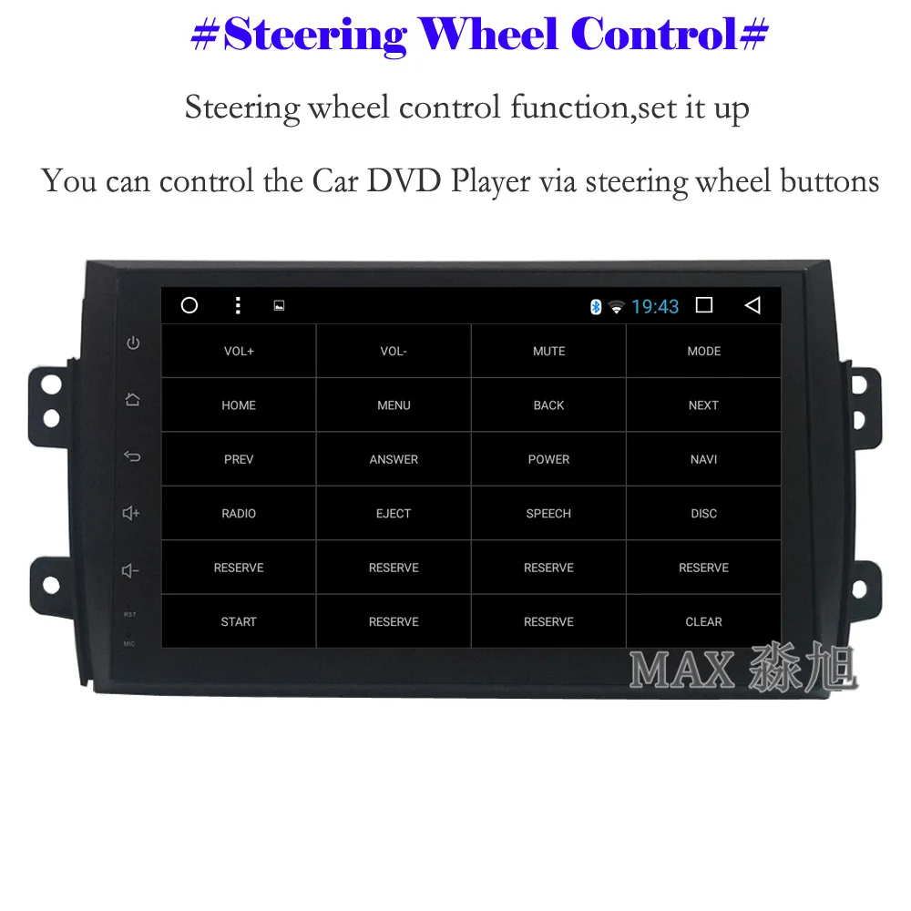 Clearance MAX GPS Navigation System Android 8.1.0 Car DVD For Suzuki SX4 2006 -2013 Car Radio RDS Bluetooth Call 4G WiFi SWC Free Map 4