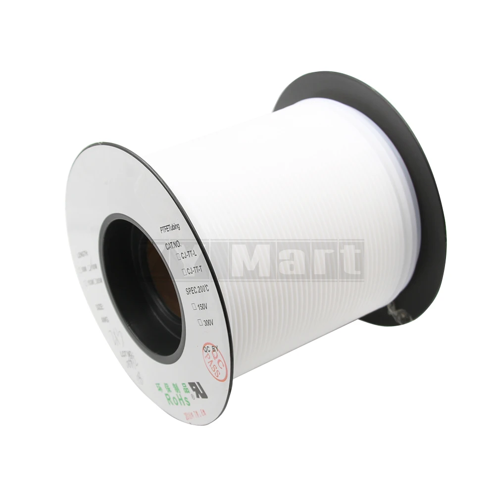 1 متر 3D طابعات المستوردة واضح/أبيض PFA PTFE أنبوب تفلون الأنابيب ، j-رئيس hotend RepRap روستوك بودين الطارد 2x3 2x4 3x4 4x6