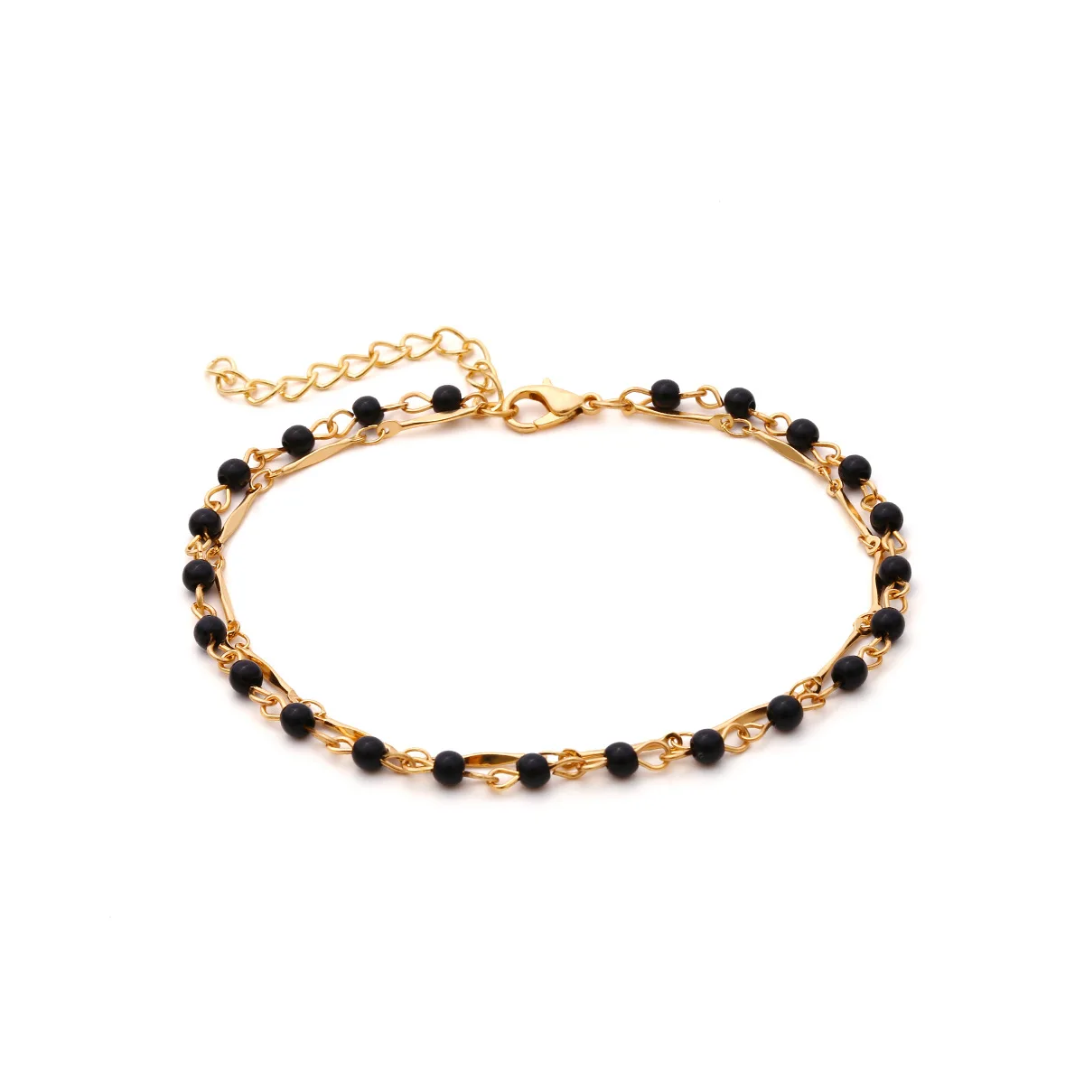 Винтаж ручной работы из бисера черный женские браслеты для щиколотки обувь с декоративными украшениями из босиком на пляже на ноге ботильоны ножной браслет бижутерия для ног