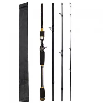 

2.1m 4 Section Durable Carbon Fiber Lure Fishing Rod M Power Ultra Light Casting Fishing Pole
