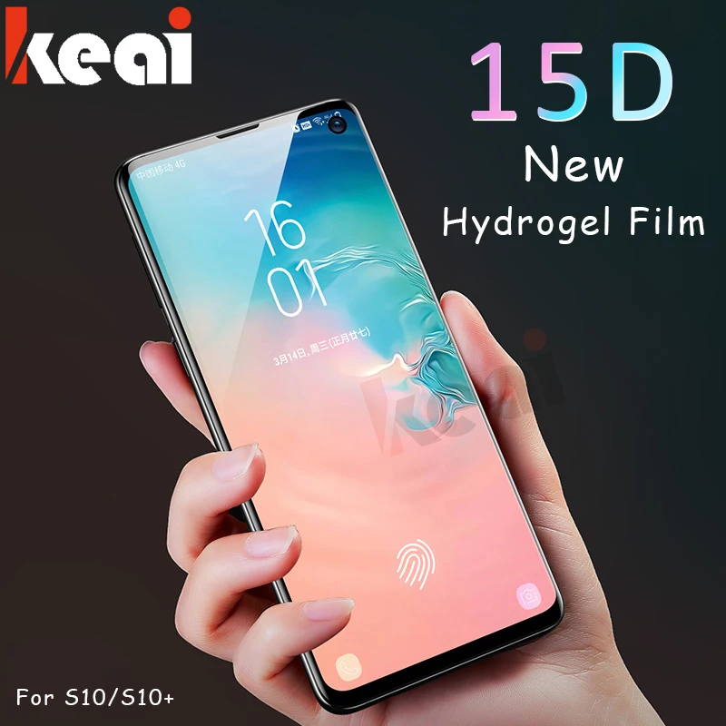 Мягкая Гидрогелевая пленка 15D с полным покрытием для Samsung Galaxy S10e S9 S8 S10 Plus Защита