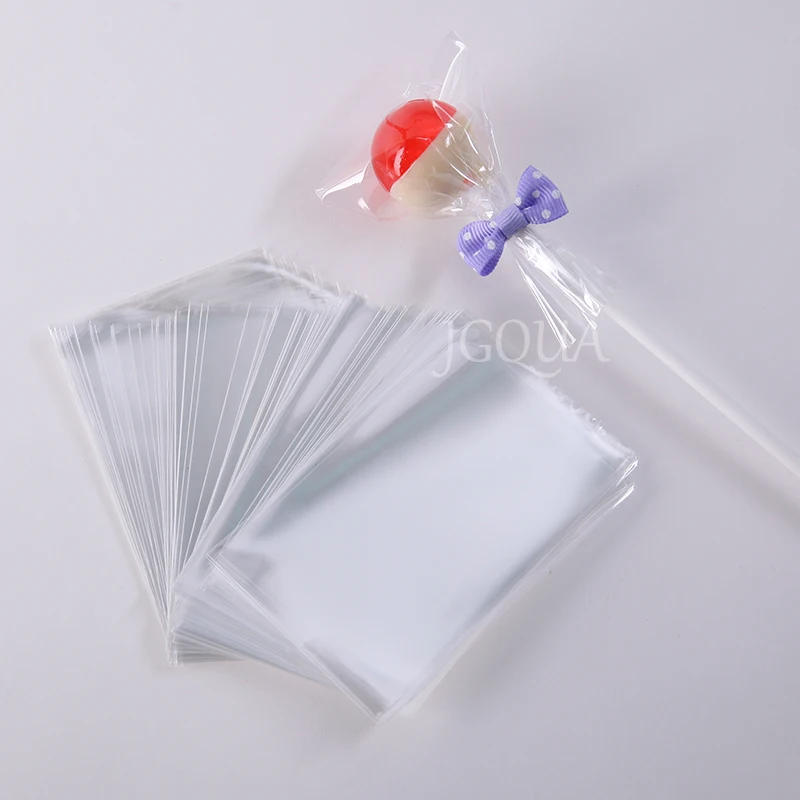 Us 1 91 Transpa Open Top Small Plastic Bags For Candy Lollipop Cookie Packaging Cellophane Bag Wedding Party Favor Poly Opp Gift In