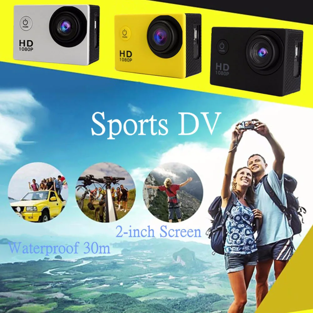 HIPERDEAL A7 1080P спортивная экшн Водонепроницаемая Full HD DVR камера DV видеокамера Камера спортивная Электроника HD видео BAY24