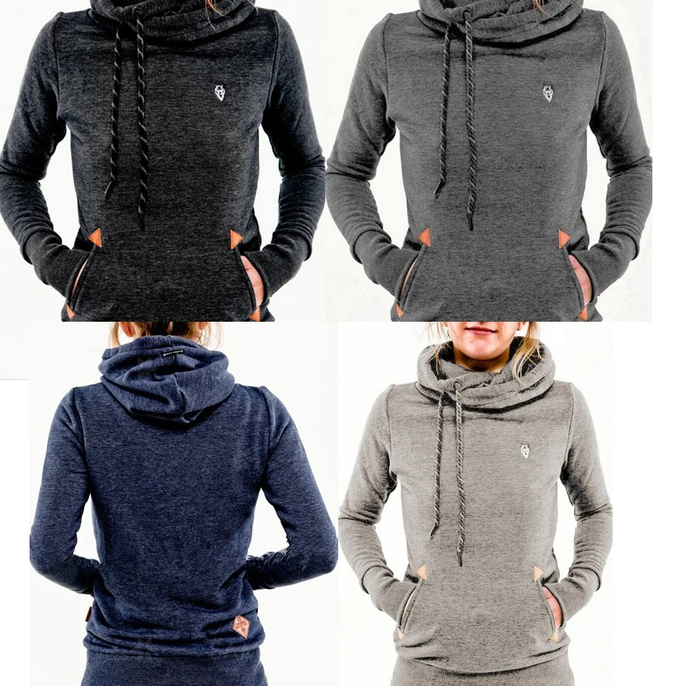 Winter Slim Solid Pockets Women Hoodies Sweatshirts Long Sleeves Ladies Hooded Streetwear Tops Plus Size Casual Pullovers Female Winter Slim Solid Pockets Women Hoodies Sweatshirts Long Sleeves Ladies Hooded Streetwear Tops Plus Size Casual Pullovers Female