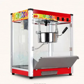 

Commercial Flat Top Corn Popper Ball Popcorn Machine Maker Movie Theater KTV