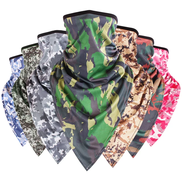 Military Tactical Camouflage Scarf Mesh Outdoor Breathable Headband ...