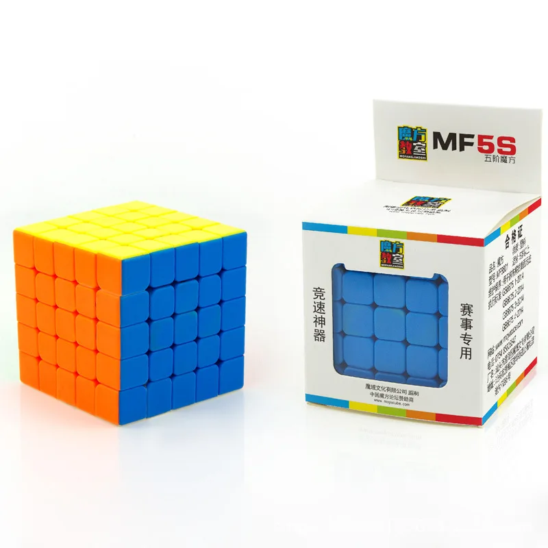 Оригинальный Куб MoYu MF5s MoFangJiaoShi 5x5x5 магический пазл черный/без наклеек