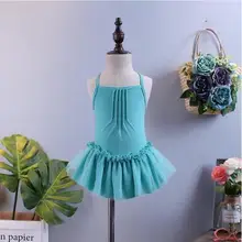 Новые детские для маленьких девочек летние милые зеленый голубой один штук купальники 5 шт./партия