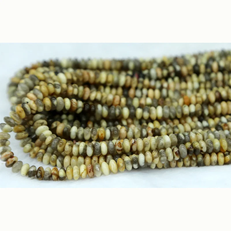 

Discount Wholesale Genuine Natural Yellow Amazonite Rondelle Loose Stone Beads Fit Jewelry DIY Necklaces or Bracelets 15" 03269