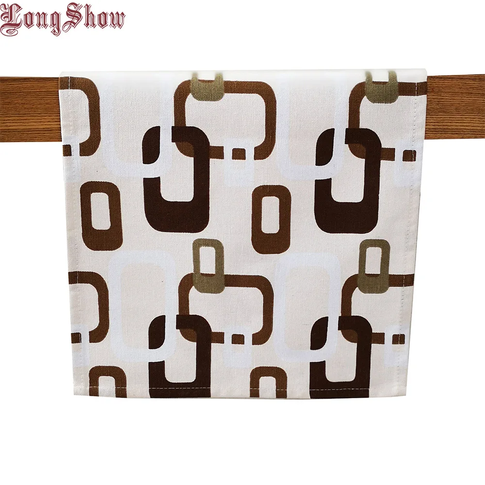 

Luxury Creative Unique Rectangle Geometric Modern Style Beige Color Table Runner