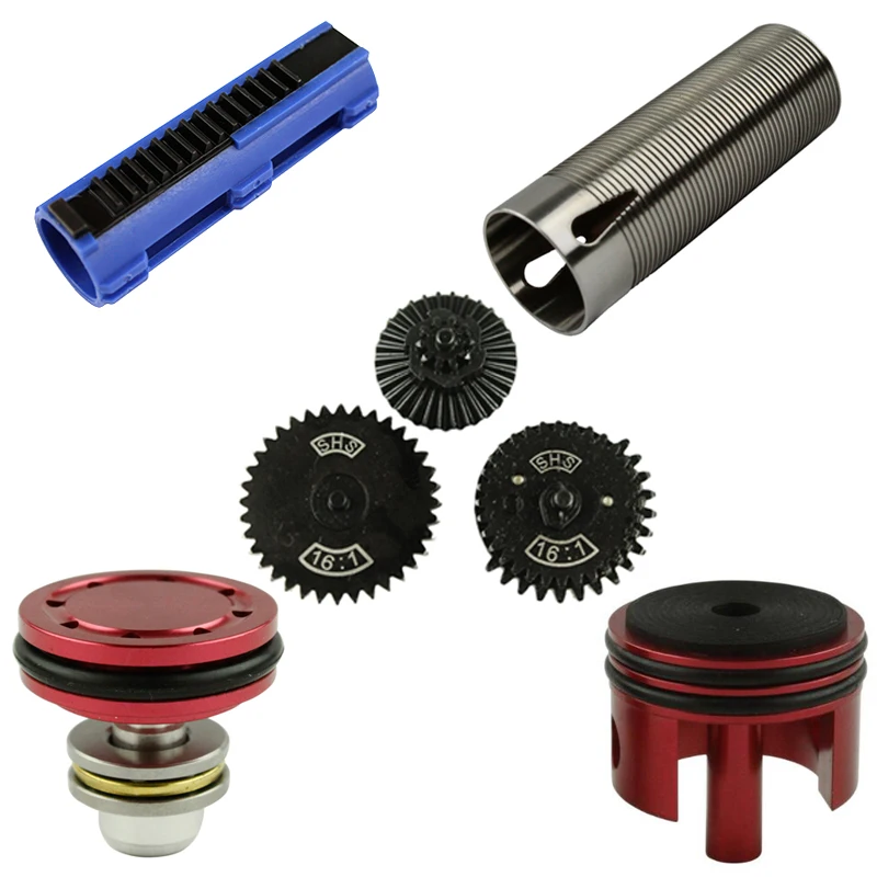 

SHS high speed gear / piston / piston head / cylinder / cylinder head set parts for gearbox V.2 /V.3 AEG airsoft