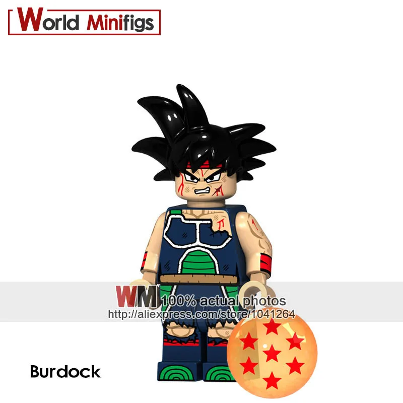 20 шт./лот Dragon Ball Z Аниме фигурки Сон Гоку tien shinhan Android 17 строительные блоки мультфильм игрушки для детей