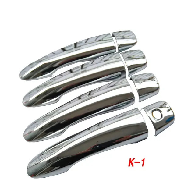 Chrome Door Knobs Caps Stainless Steel Ikey for kadjar Nissan Qashqai II j11 11//2013 />