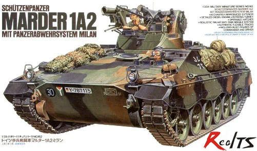 Realts Tamiya модель 35162 немецкий ICV Marder 1A2 с Миланом