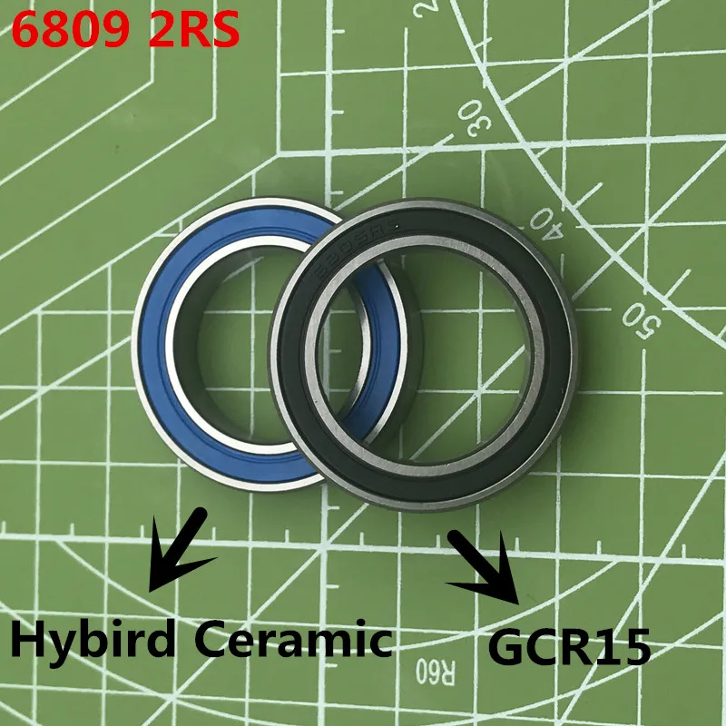 Новинка,, 6803 Гибридный керамический подшипник 17x26x5 мм, ABEC-3(2 шт.), велосипедные нижние скобы 6803RS Si3N4, шариковые подшипники