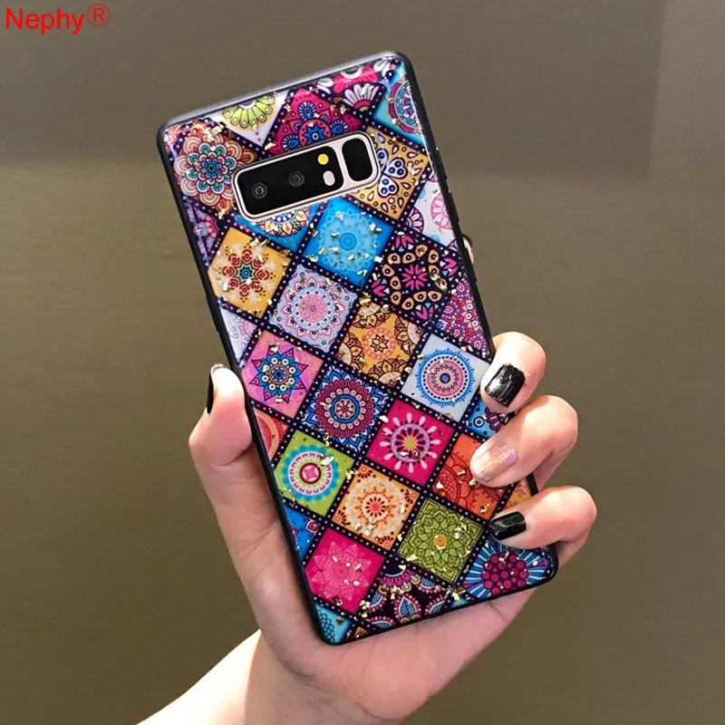 Роскошный силиконовый мягкий чехол для Samsung Galaxy S8 S9 S10 e Plus S10e Note 8 9 задняя крышка