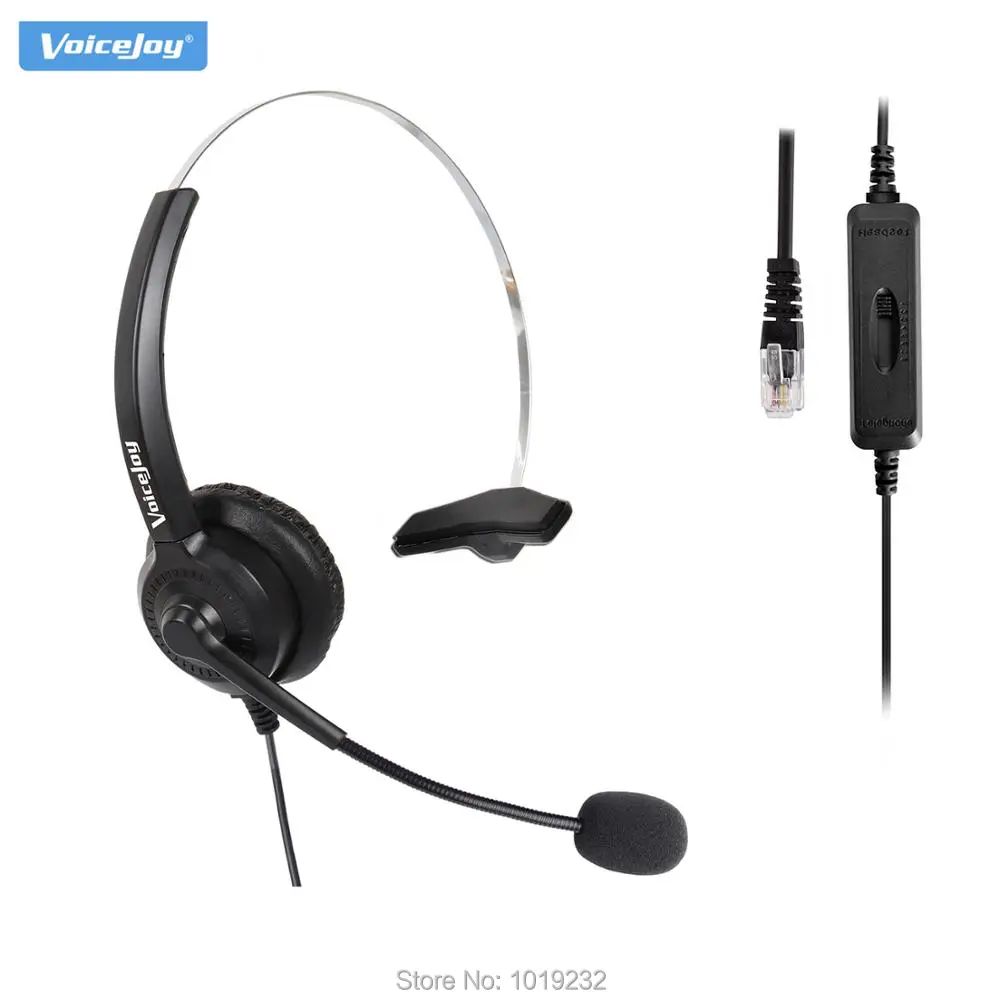 Voicejoy Voume And Mute Office Headset Rj9 Phone Headset For Call