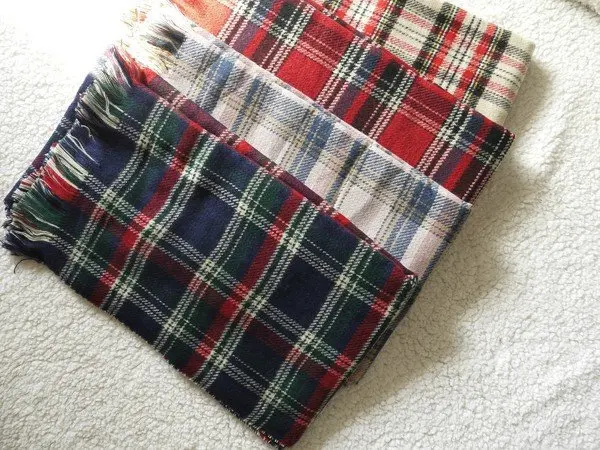 za major Winter 2015 font b Tartan b font Scarf Desigual Plaid Scarf cuadros New Designer