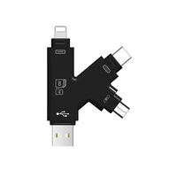 sd tf חדש 4 ב 1 מיקרו SD & TF Card Reader USB C סוג C מתאם OTG קורא כרטיסים עבור iPhone XS מקס / XS / X / 7 8 PLUS אנדרואיד טלפון MAC PC (5)