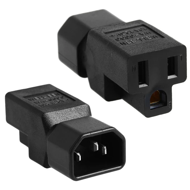 IEC 320 C14 to US female American Standard universal socket C13 AC PLUG