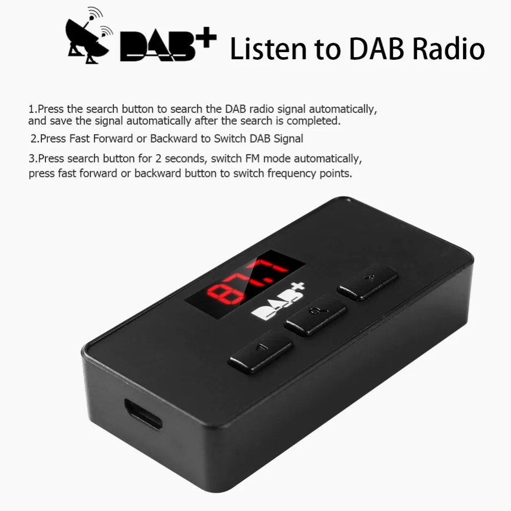 Автомобильный DAB радио цифровой радиоадаптер DAB+ коробка приемник потокового воспроизведения музыки fm-тюнер для европейского автомобиля DVD