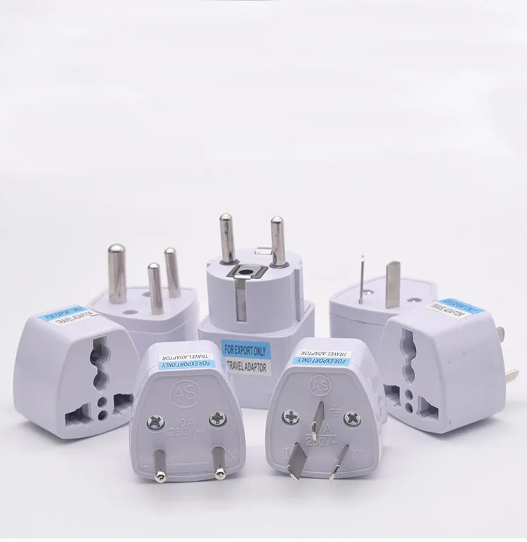 

New Universal US UK AU To EU Plug USA To Euro Europe Travel Wall AC Power Charger Outlet Adapter Converter 2 Round Pin Socket