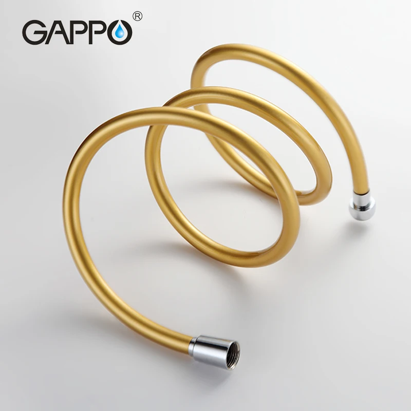 GAPPO 1 قطعة عالية الجودة 1.5 متر الذهب PVC خرطوم استحمام مرن دش خرطوم مرنة السباكة خرطوم ل handshower خرطوم الأنابيب