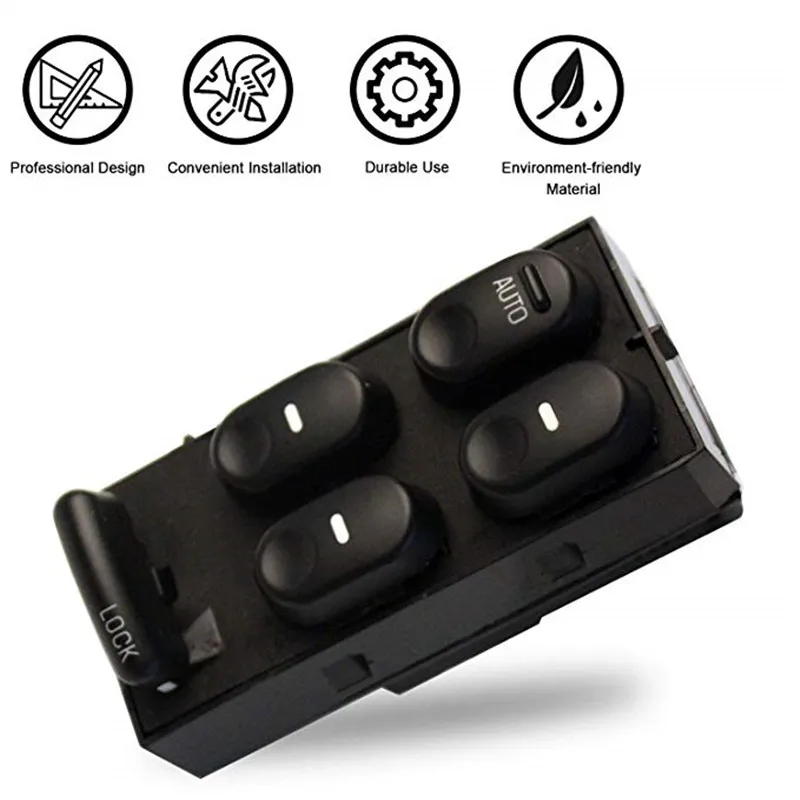 

Driver Side Master Power Window Switch for 1997-2005 Buick Century, 1997-2004 Buick Regal Replacement Window Control Switch 1043
