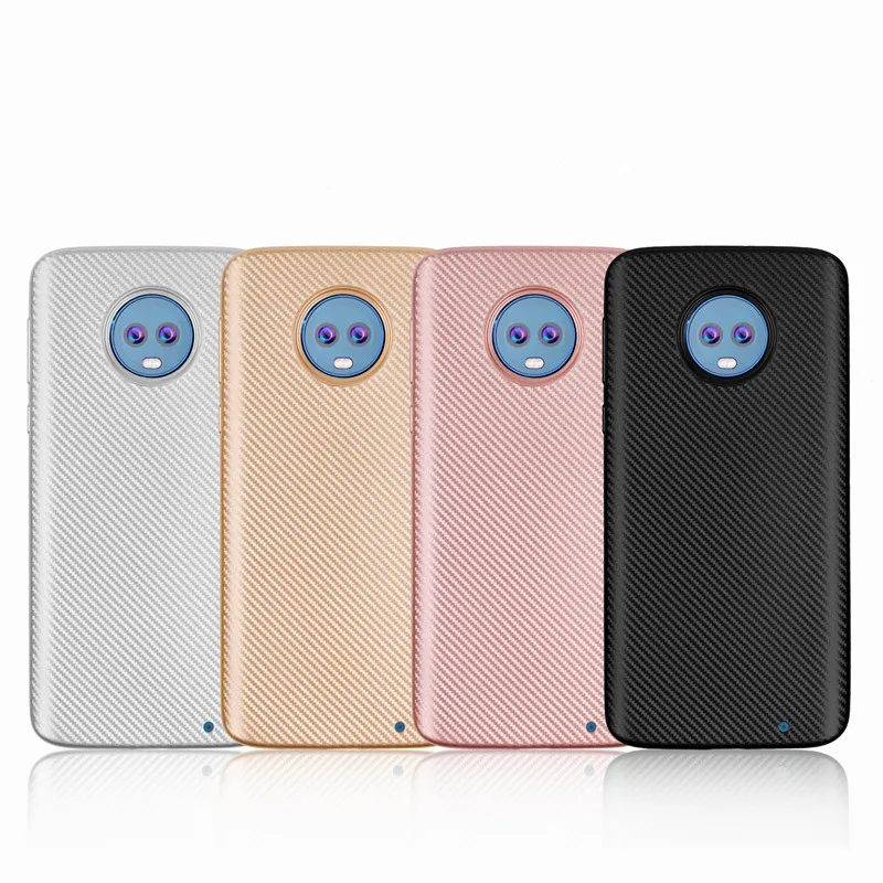 

Carbon Fiber Soft Case For Motorola Moto G4 G5 C G5S G6 E4 E5 Plus Case For Moto G4 Play Z2 Play Cover For Motorola Moto G6 Play