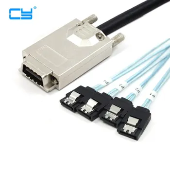 

SFF-8470 infiniband SAS Host to 4 SATA Hard Disk Target Fanout Cable 1.0m