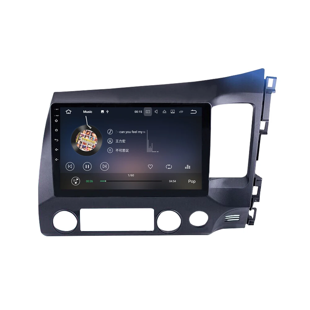 Perfect android 9.0 car dvd radio multimedia for Honda CIVIC 2006-2011 with 10.1 inch full touch screen 3