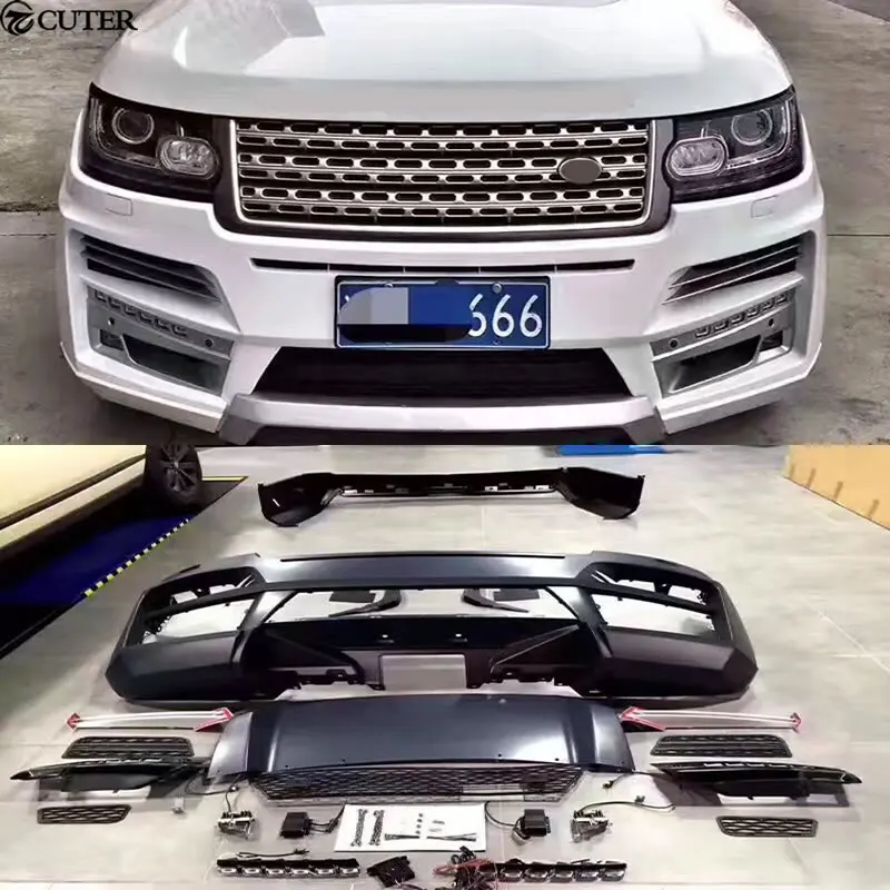 

ST style Wide Car body kit PP Unpainted front bumper rear bumper for Land Rover Range Rover STARTECH body kit
