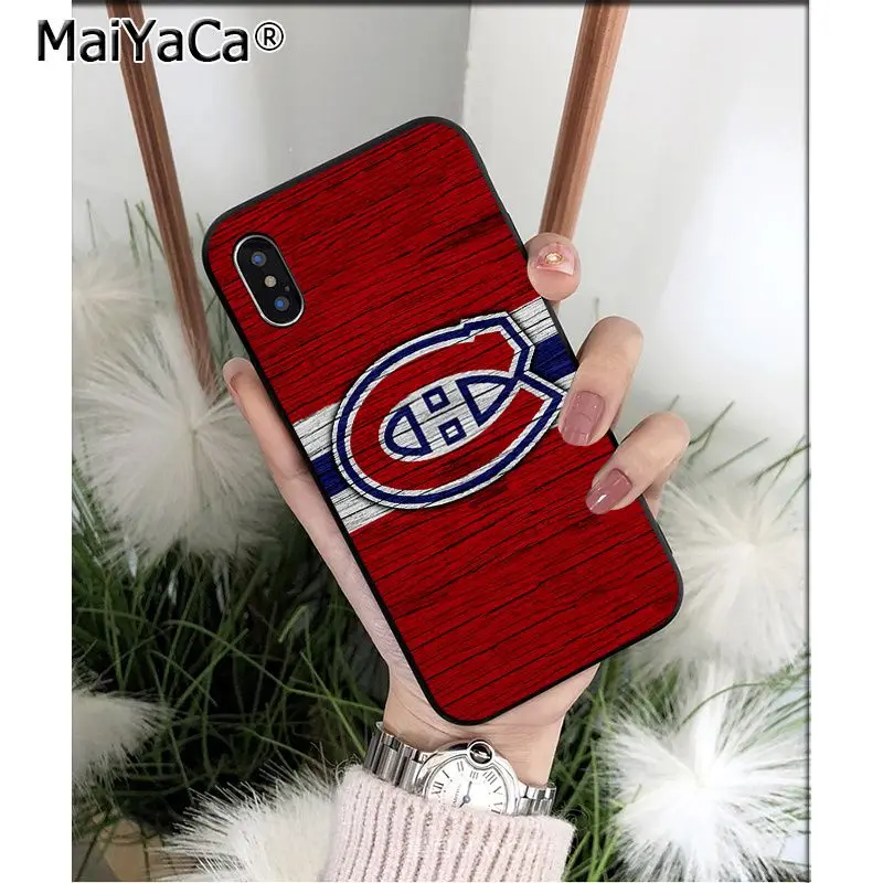 MaiYaCa Montreal Canadiens TPU Мягкий силиконовый чехол для телефона для Apple iPhone 8 7 6 6S Plus X XS MAX 5 5S SE XR мобильных телефонов - Цвет: A16