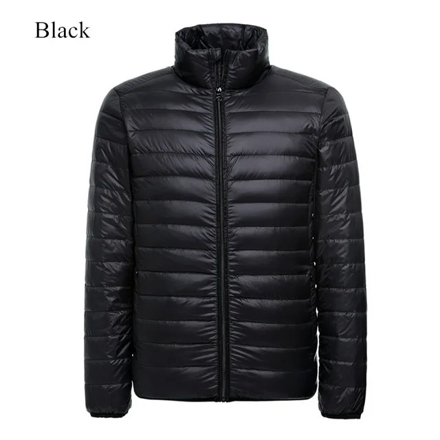 down jackets Men's Lightweight Water-Resistant Packable Puffer Jacket 2021 New Arrivals Autumn Winter Male Fashion Stand Collar Down Coats rab down jacket Down Jackets