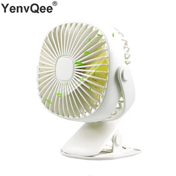 

360 Degree Rotation Portable Mini Fan USB Desk Clip Cooling Table Fan With Night light Multifunction fan For Home/Office