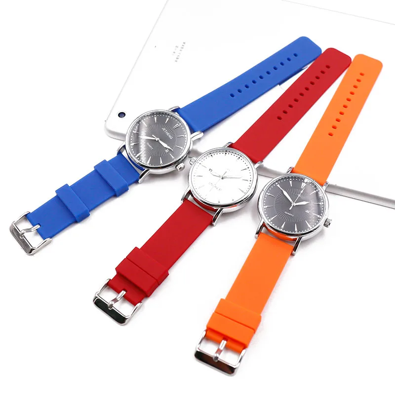 Silicone strap men's watch accessories pin buckle 18mm20mm22mm sports waterproof quick release rubber watch hand strap female