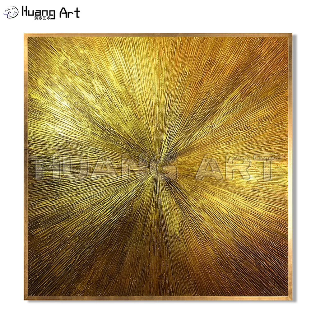 

Hand-painted High Quality Modern Texture Abstract Oil Painting for Room Decor Gold or Silver Color Texture Art Wall Painting