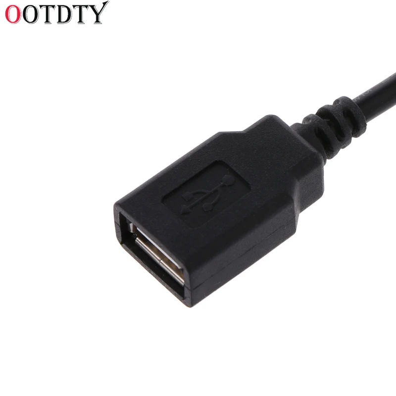 OOTDTY медные зажимы аллигатора с проводом Женский Разъем USB Тестовые провода крокодил зажим