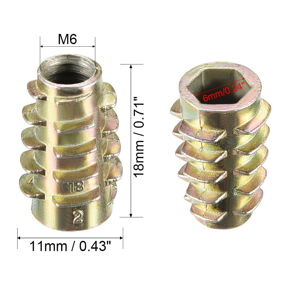 4pcs Furniture Connection Connection M8x80mm Threaded Rod with Insert nut Half Moon nut Hexagon nut 4pcs Furniture Connection Connection M8x80mm Threaded Rod with Insert nut Half Moon nut Hexagon nut