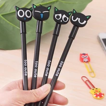 20 шт гелевые ручки высокого качества черная кошка ручка для письма школьные офисные принадлежности канцелярские милые призы, подарки материал Escolar